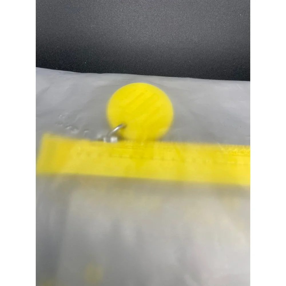 EleVen by Venus Williams Travel Pouch Clear Yellow Potential Graphic EBV-CP